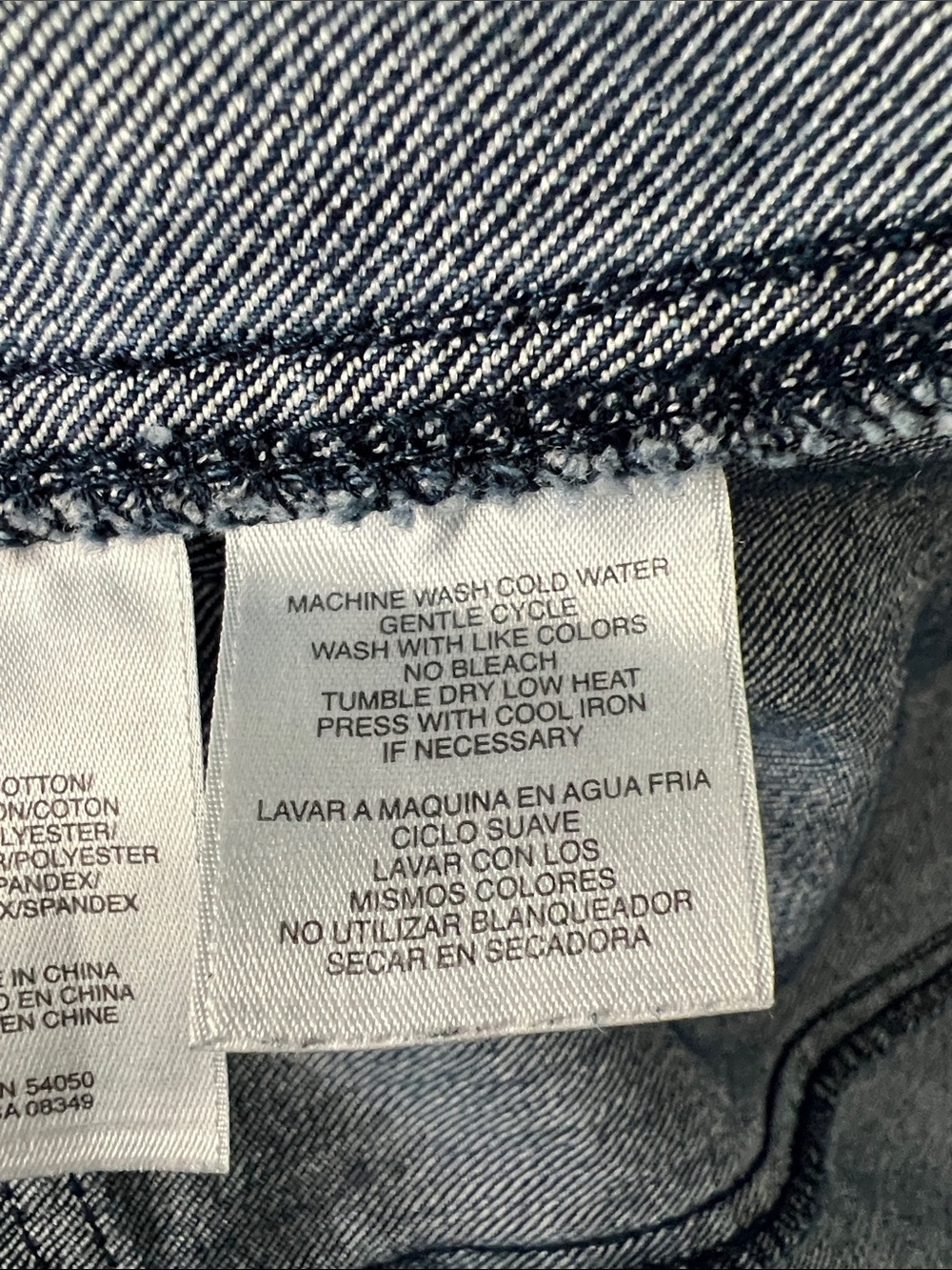 Jones New York Sport Stretch Jean Jacket, dark wash, wos. XXL - Picture 11 of 11